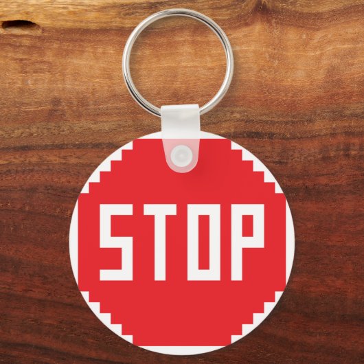 Stop de Sleutelhanger Button (Voorkant)