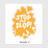 Stop de Sluier Anti AI Verklaring Kunstzinnige Spr Sticker (Vel)