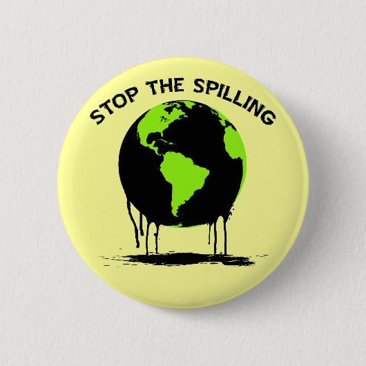 STOP DE SPILLING RONDE BUTTON 5,7 CM (Voorkant)