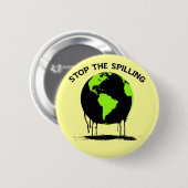 STOP DE SPILLING RONDE BUTTON 5,7 CM (Voorkant /achterkant)