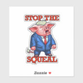 Stop de Squeal Trump Sticker (Vel)