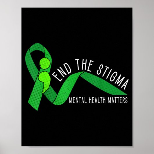 Stop De Stigma Geestelijke Gezondheid Bewustzijn S Poster (Voorkant)
