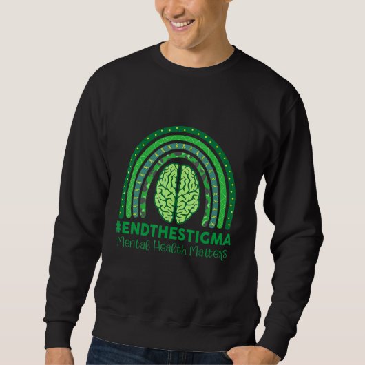 Stop de Stigma Mental Health Mattes Rainbow Boho Trui (Voorkant)