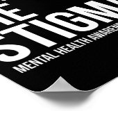 Stop De Stigma Mentale Gezondheidsbewustzijn 1  Poster (Hoek)