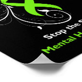 Stop De Stigma - Mentale Gezondheidsbewustzijn Poster (Hoek)