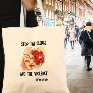 Stop de Stilte Feministische Activist Metoo Tote Bag