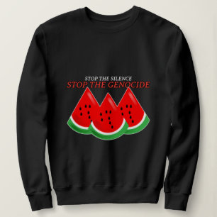 Stop de stilte Stop de genocide in Gaza Trui