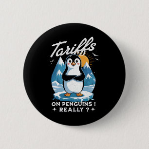 Stop de tarieven Anti-Trump FAFO Weerstaan Pinguïn Ronde Button 5,7 Cm