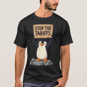Stop de tarieven Grappig Anti tarief Penguin Stop  T-shirt