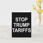 Stop de tarieven van Trump - Kaart (Gele Bloem)