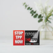 STOP DE TPP-visitekaartjes Visitekaartje (Staand voorkant)