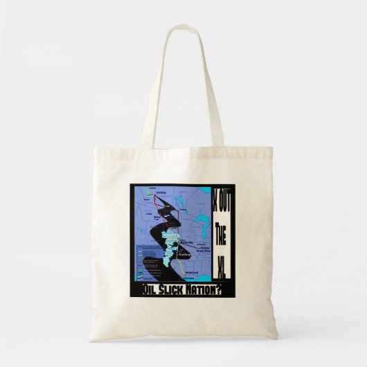Stop de Uitbreiding van de Pijpleiding XL Tote Bag (Voorkant)