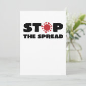 Stop de Verspreiding Feestdagenkaart (Staand voorkant)