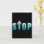 Stop de vervuiling van de oceaan Polar Beer Enviro Kaart (Gele Bloem)