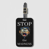 Stop de Waanzin Bagage Label (Voorkant (verticaal))