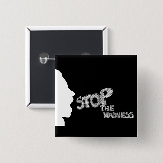 Stop de waanzin Button (Voorkant /achterkant)