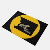 Stop De Waanzin Deurmat (Schuin)