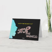 Stop de waanzin kaart (Achterkant)