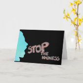 Stop de waanzin kaart (Gele Bloem)