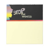 Stop de waanzin notitieblok (Voorkant)