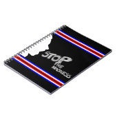 Stop de waanzin notitieboek (Linkerzijde)