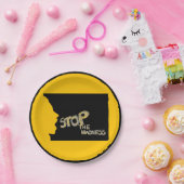 Stop De Waanzin Papieren Bord (Feest)