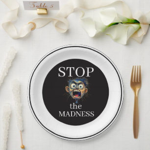 Stop de waanzin papieren bord