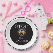 Stop de waanzin papieren bord (Feest)