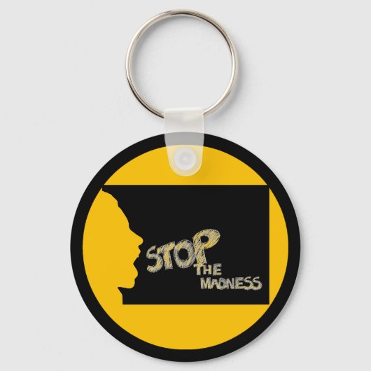 Stop de waanzin sleutelhanger (Voorkant)