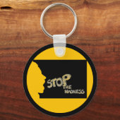 Stop de waanzin sleutelhanger (Voorkant)