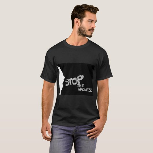 Stop de waanzin t-shirt (Voorkant volledig)