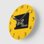 Stop de wandklok van de waanzin (Hoek)