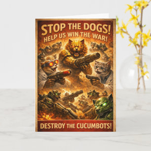 Stop de weerstand van de honden afstudeerkaart kaart