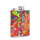 Stop de wereld, ik wil weg. heupfles (Rechts)