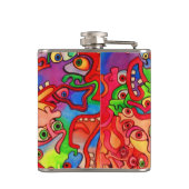 Stop de wereld, ik wil weg. heupfles (Achterkant)