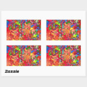 Stop de wereld, ik wil weg. rechthoekige sticker (Vel)