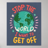 Stop de wereld... poster (Voorkant)