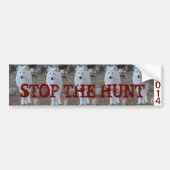 STOP DE Wolf Hunt Bumpersticker (Voorkant)