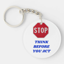 Stop, Denk Na Voor Je Han delt Sleutelhanger