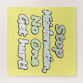 "Stop desinformatie" Schattige ontwerp. Bestel nu Legpuzzel (Horizontaal)