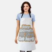 "Stop desinformatie" Schattige ontwerp. Bestel nu Schort (Gedragen)