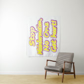 "Stop desinformatie" Schattige ontwerp. Bestel nu Wandkleed (In situ)