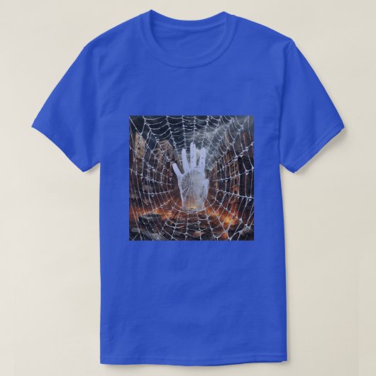 Stop Destruction en War Abstract Spider Web T-shirt (Design voorkant)