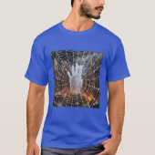 Stop Destruction en War Abstract Spider Web T-shirt (Voorkant)