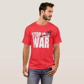 Stop deze oorlog t-shirt (Voorkant volledig)