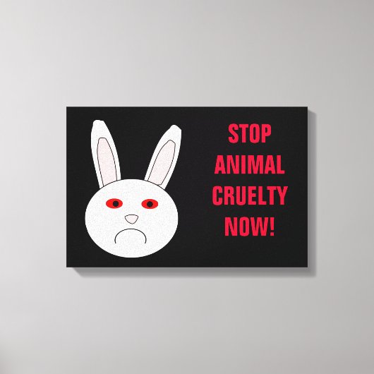Stop Diercruelheid Nu Canvasprint Canvas Afdruk (Voorkant)