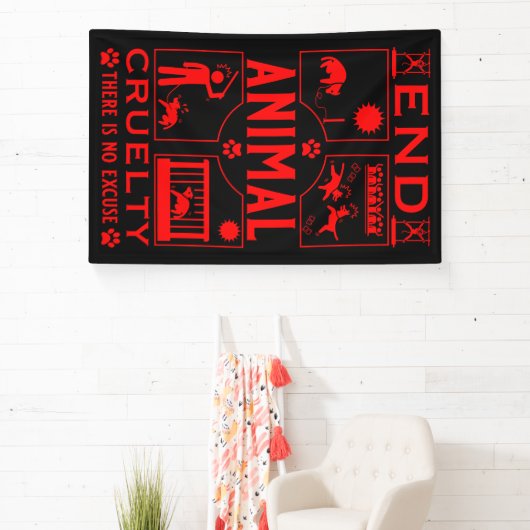 Stop Diercruelheid Spandoek (Insitu)