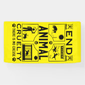 Stop Diercruelheid Spandoek (Horizontaal)