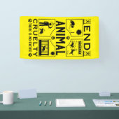 Stop Diercruelheid Spandoek (Beurs)