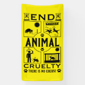 Stop Diercruelheid Spandoek (Verticaal)